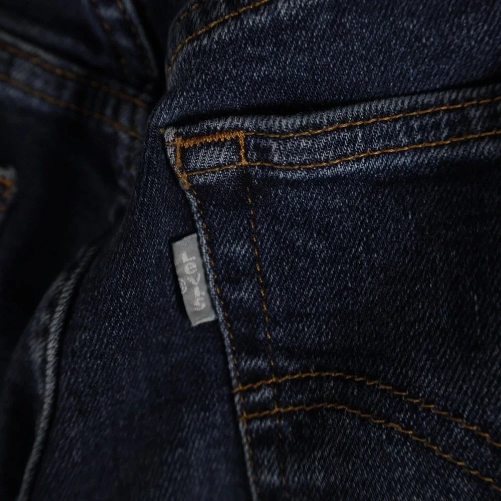 Levi's SilverTab Mom Jeans Women's 28x27 Dark Wash High Rise Tapered Denim
